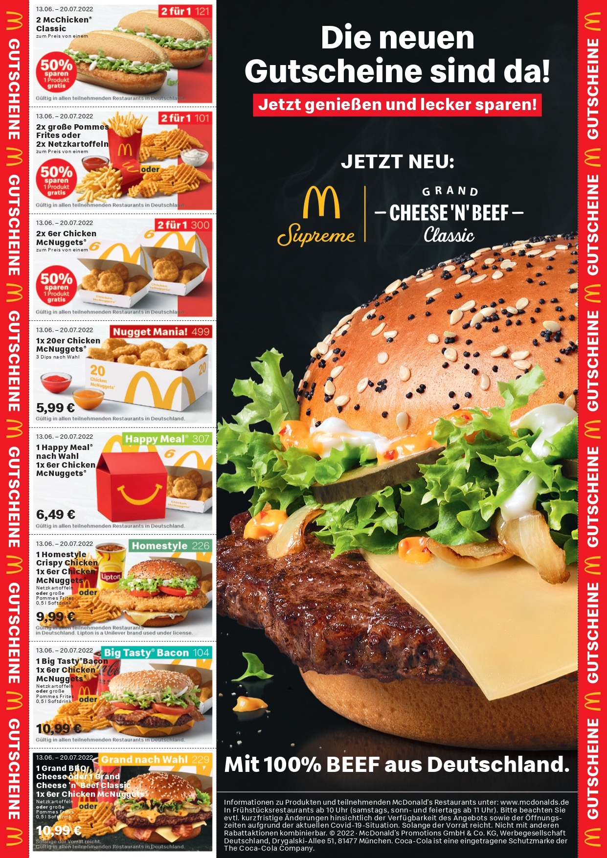 Aktuelle McDonalds Gutscheine gültig bis 20.08.2023 ProspekteDE