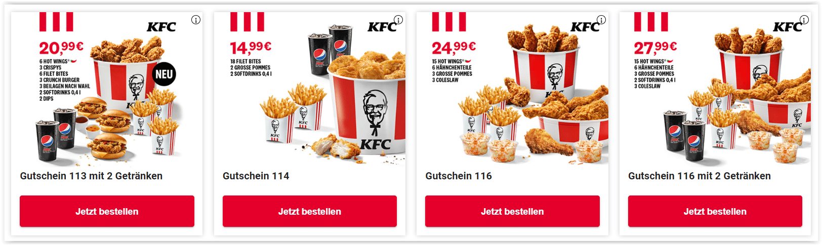 Aktuelle KFC Gutscheine & Aktionen gültig bis 20.08.2023 - ProspekteDE