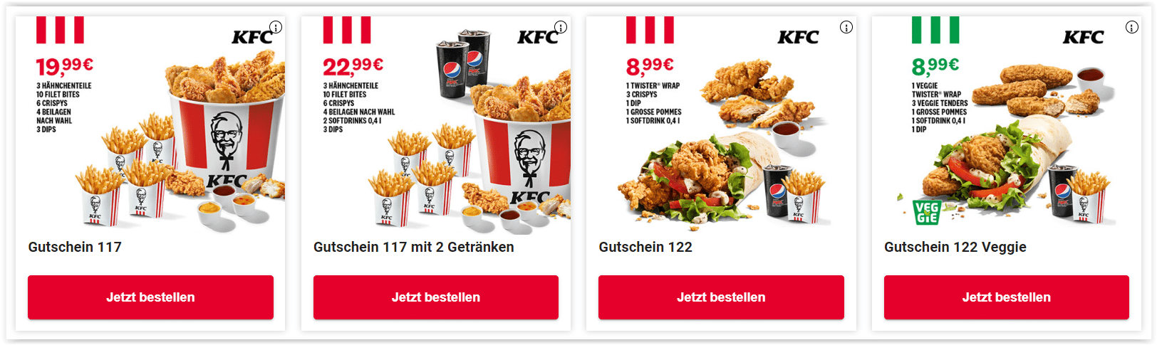 Aktuelle KFC Gutscheine & Aktionen gültig bis 31.10.2022 - ProspekteDE