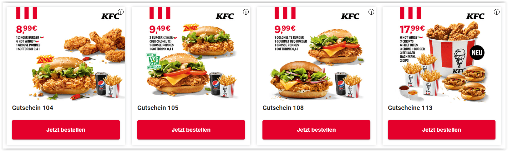 Aktuelle KFC Gutscheine & Aktionen gültig bis 31.10.2022 - ProspekteDE