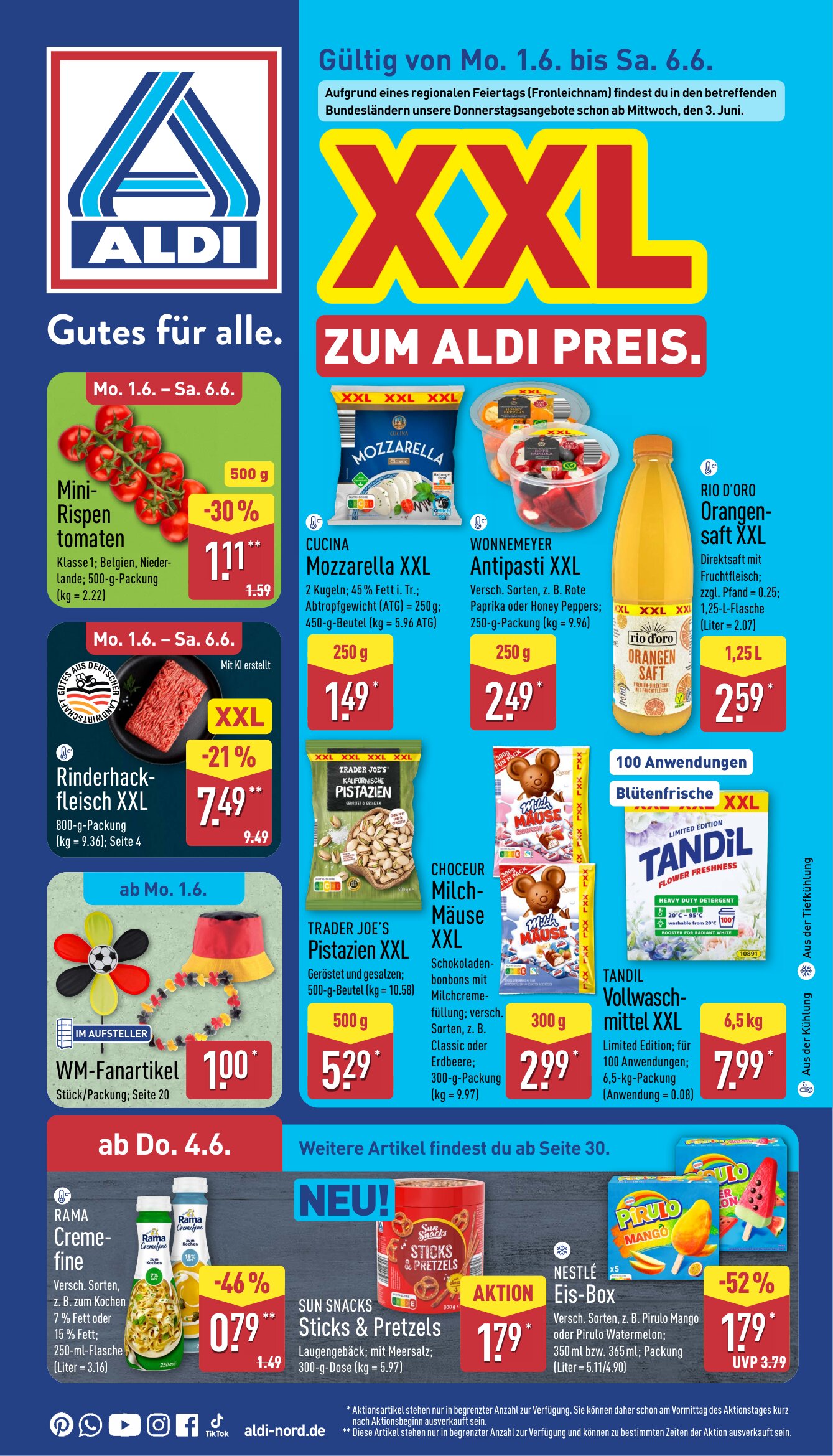 ALDI Nord angebote 01.06.2026