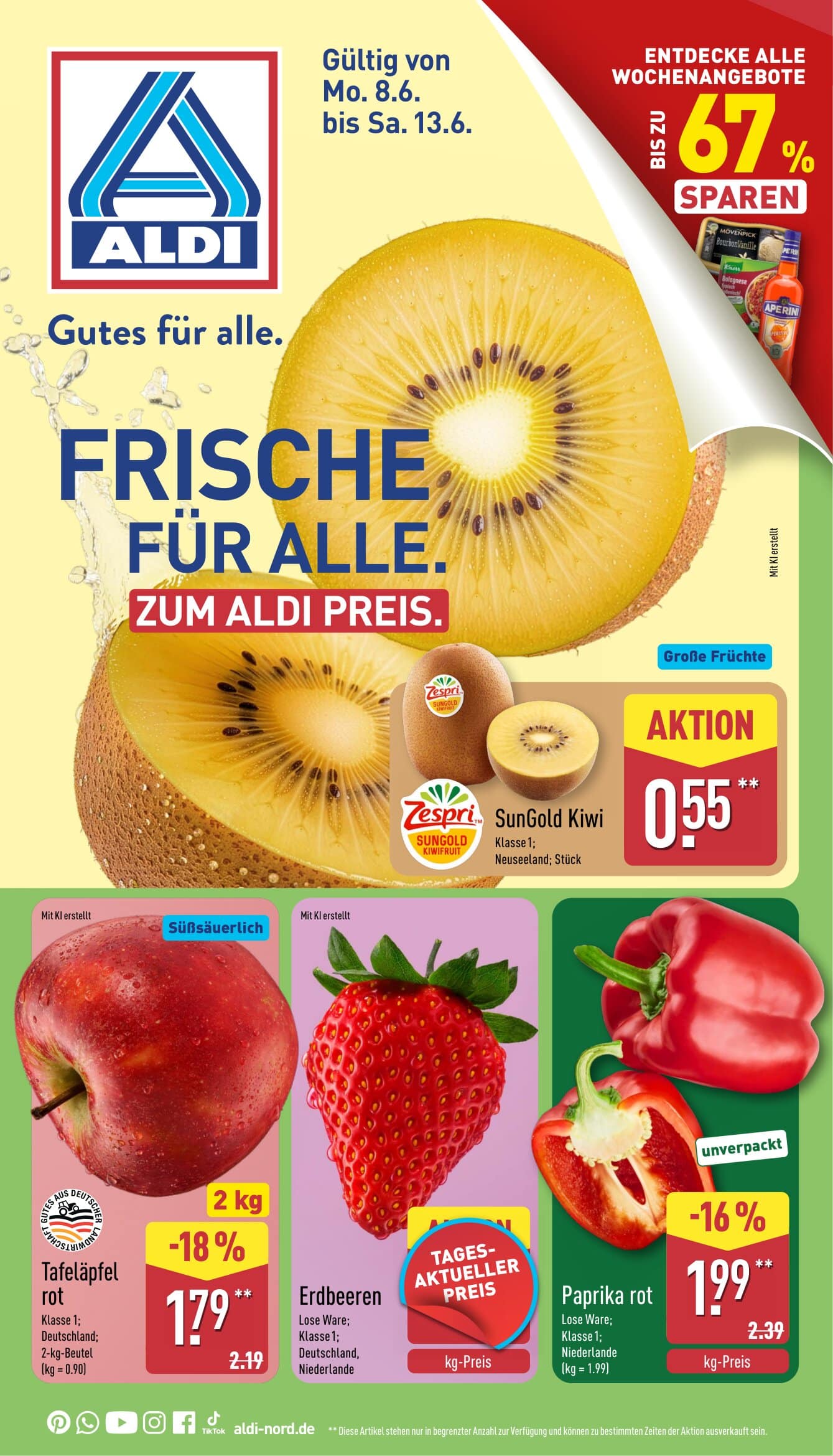 ALDI Nord angebote 08.06.2026