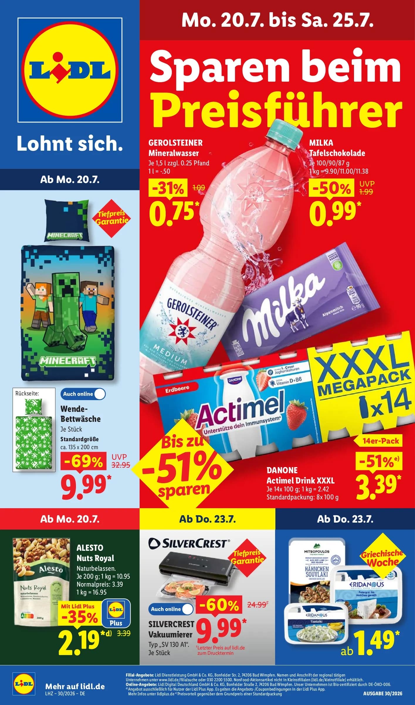 Lidl angebote 20.07.2026