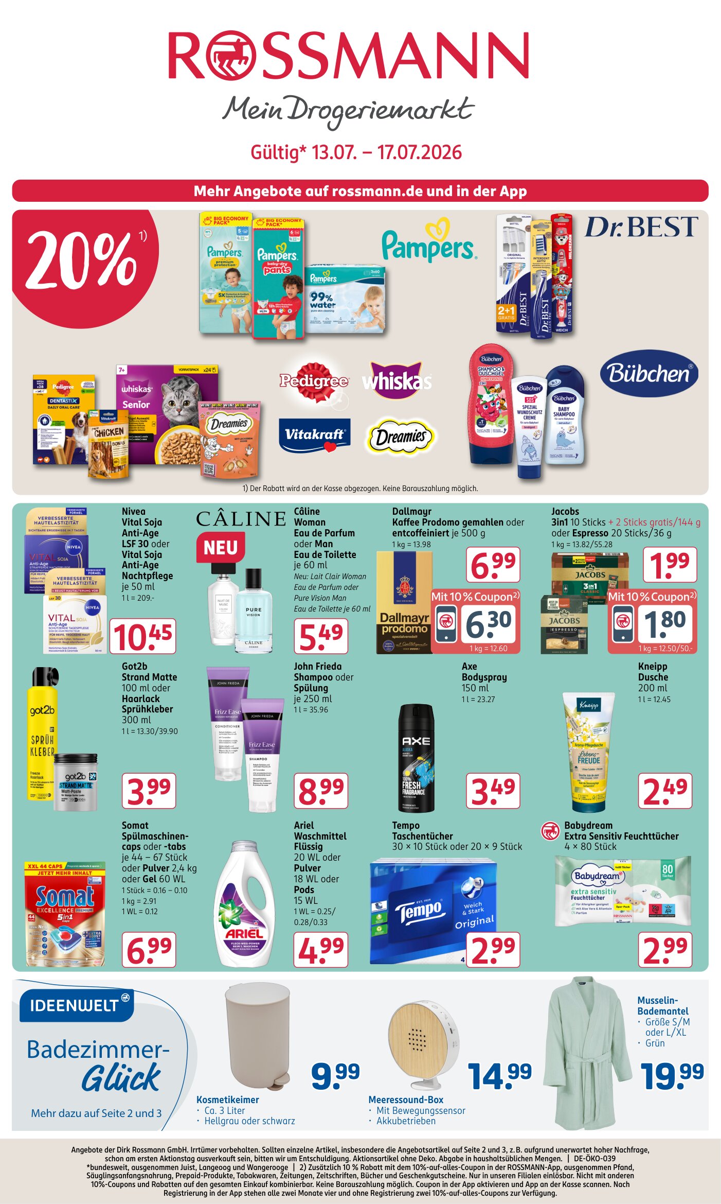 Rossmann angebote 13.07.2026