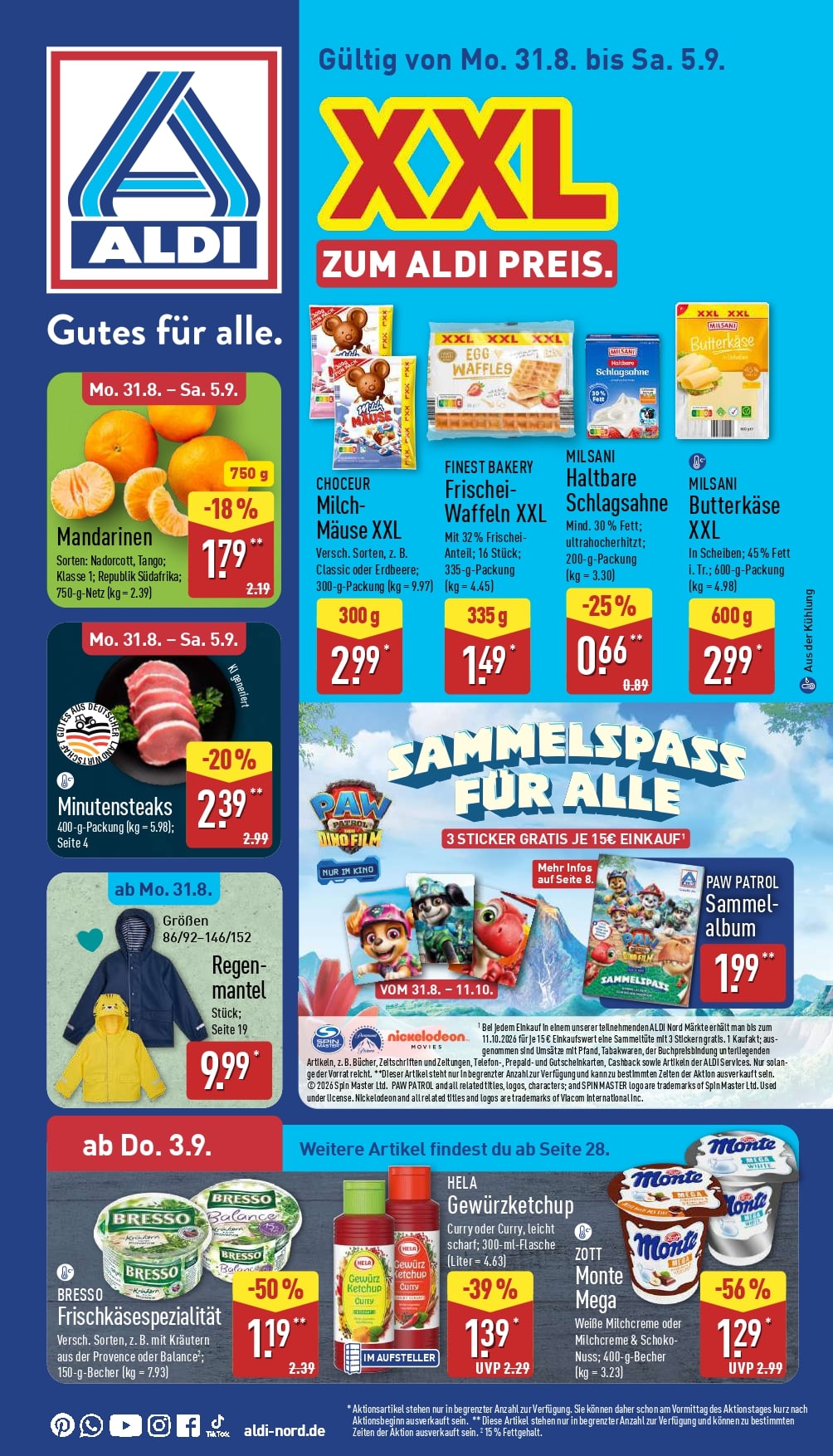 ALDI Nord angebote 31.08.2026