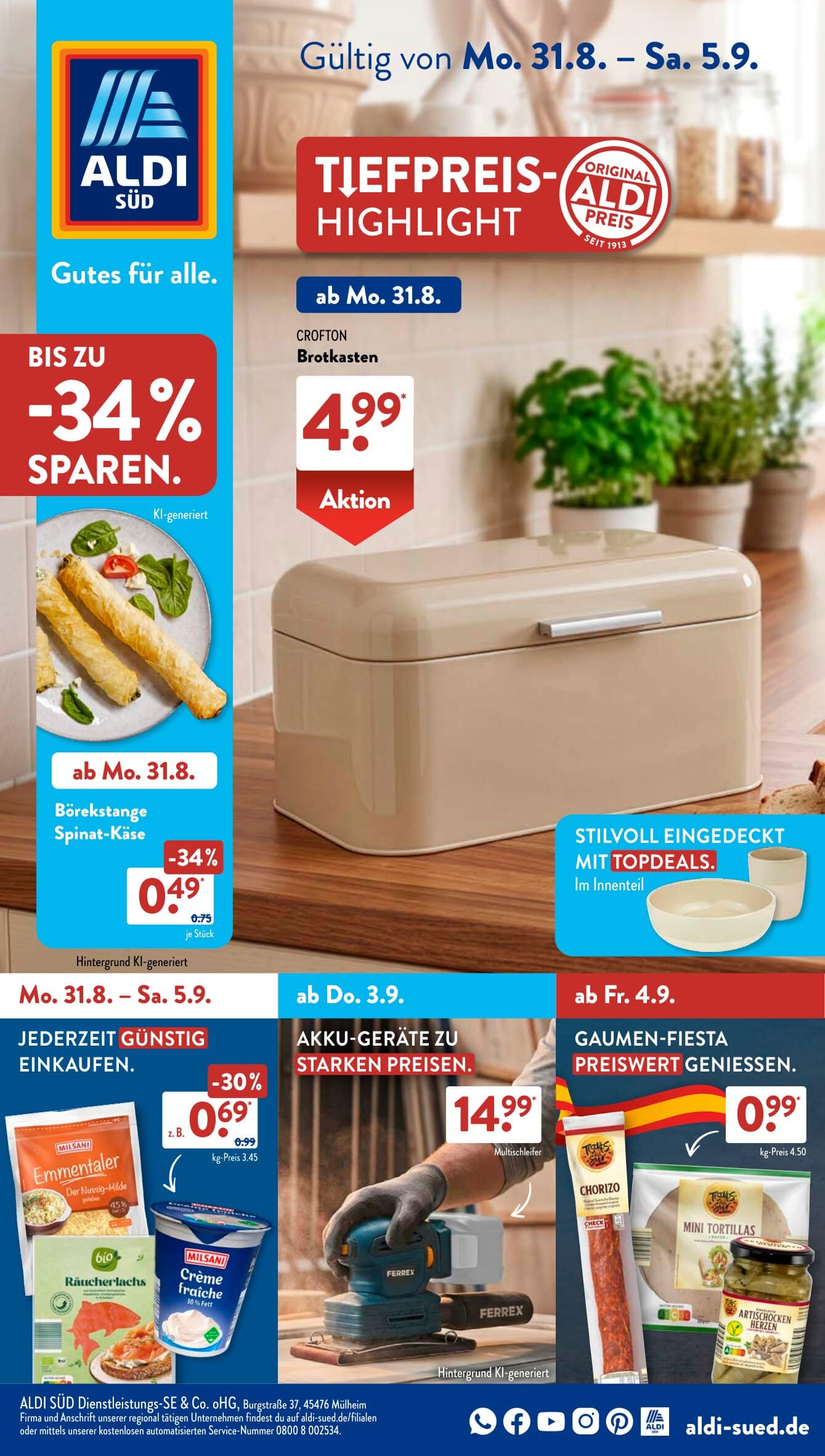 ALDI SÜD angebote 31.08.2026