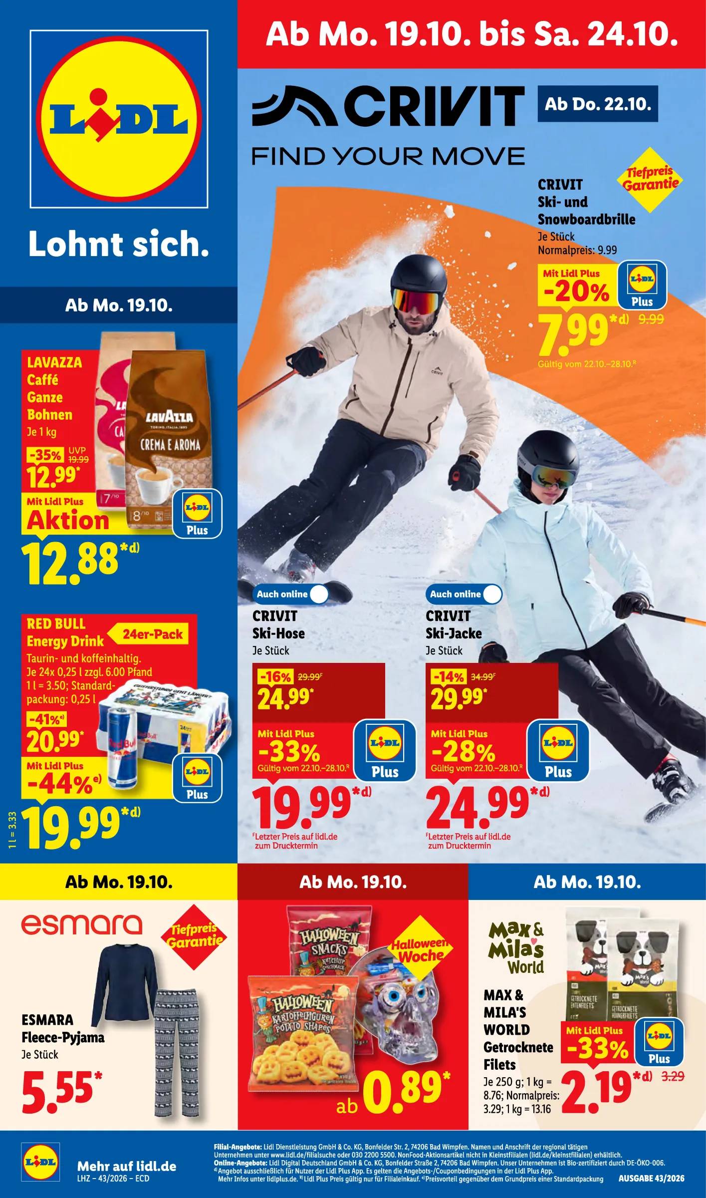 Lidl angebote 19.10.2026